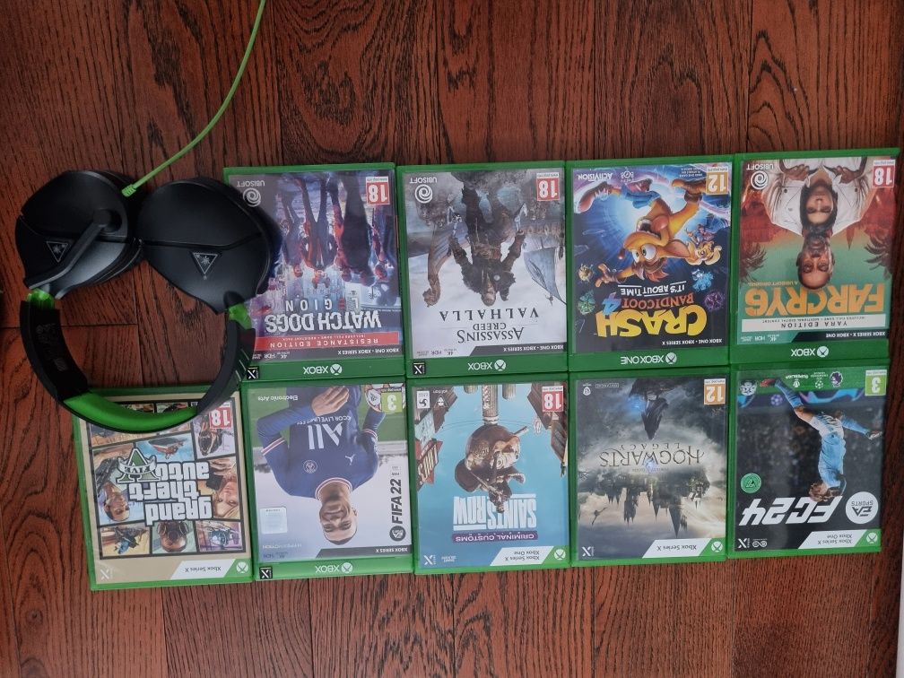 Xbox serie x cu 9 jocuri, 2 manete