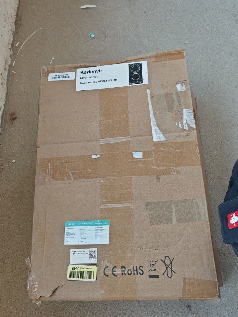 Стъклокерамични котлони за вграждане Karienvir с две зони 3200W таймер