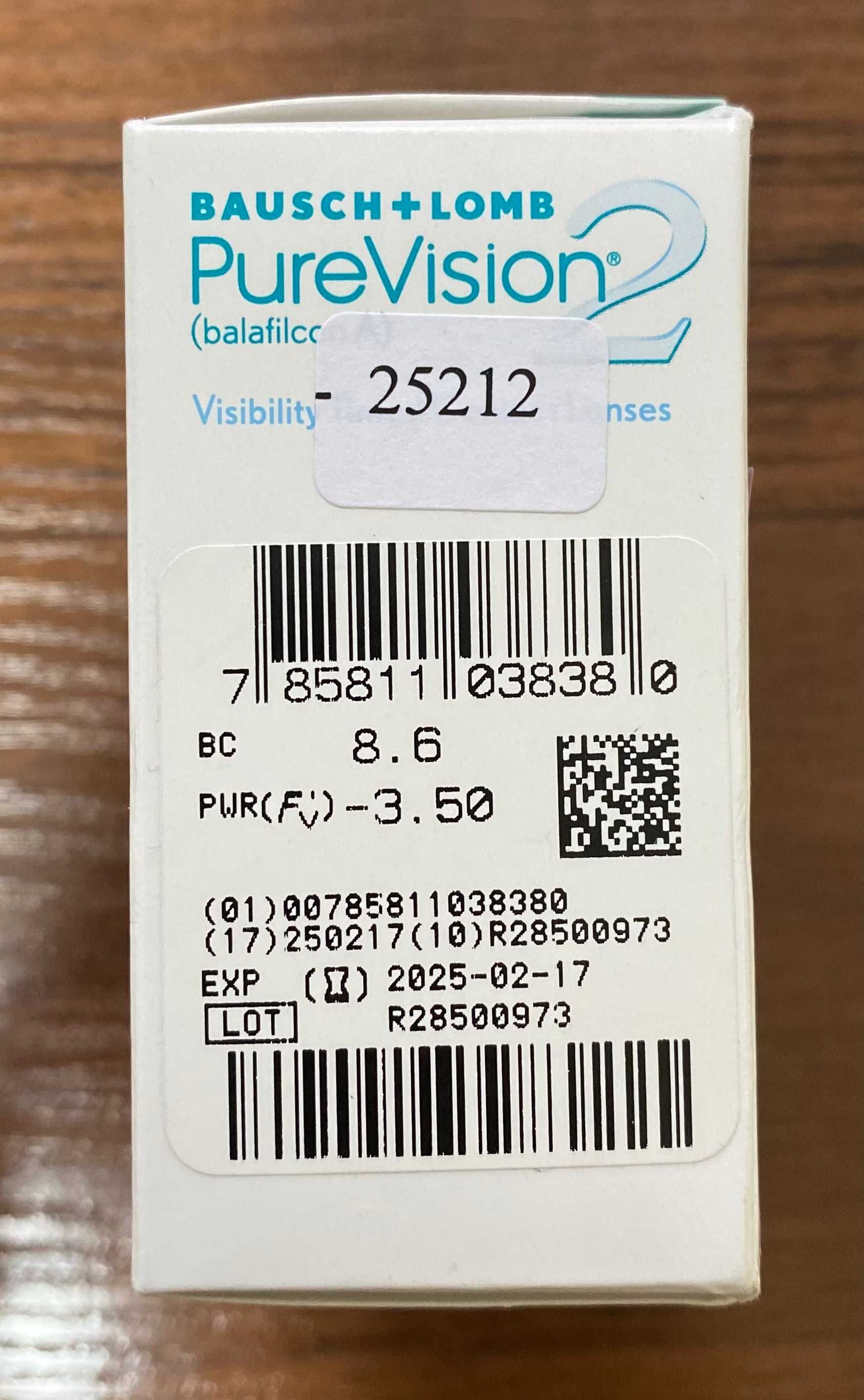 Линзы PureVision 2 HD (6 шт.); PWR: -3,5