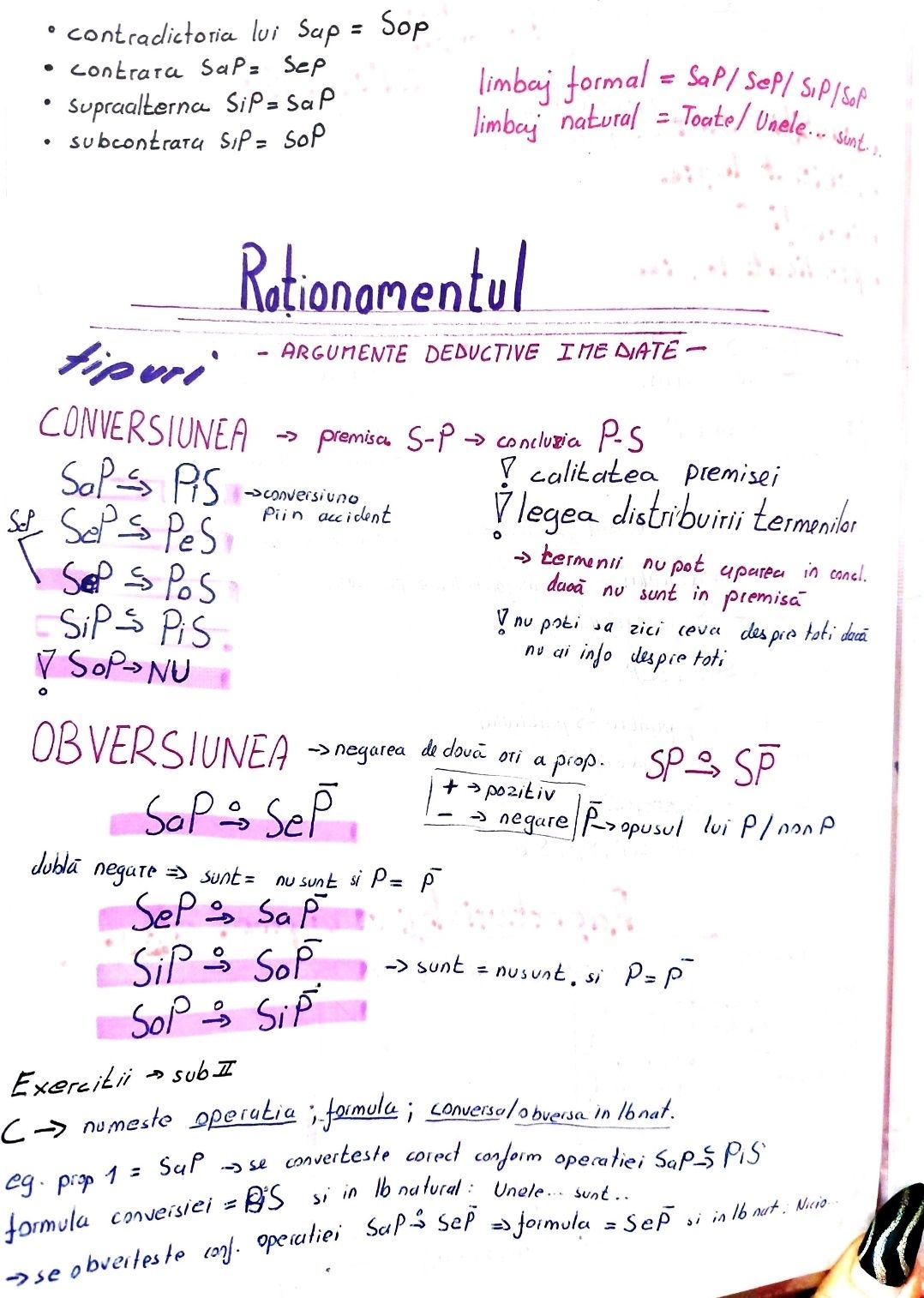 Materiale BAC - Limba Romana, Istorie, Logica