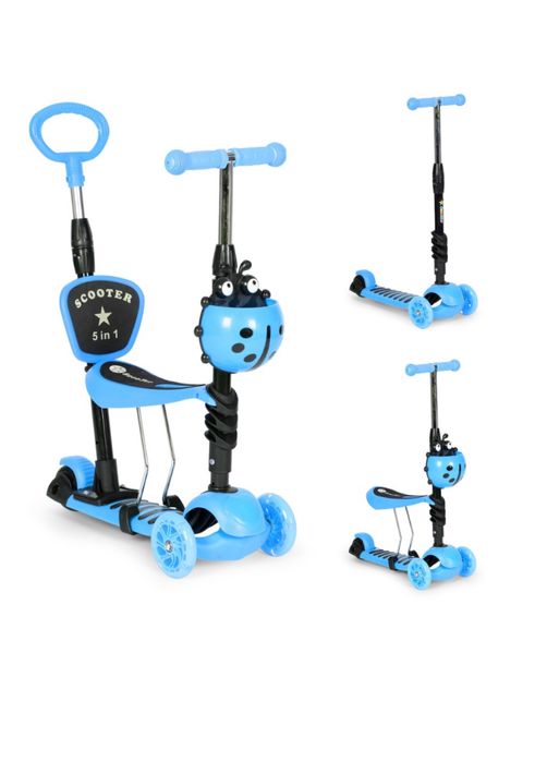 Trotineta 5 in 1 cu roti luminoase,