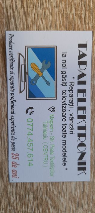 Nou magazin televizoare din import Germania