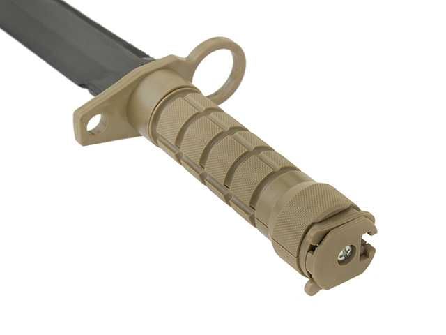 Baioneta Pentru Pusca Asalt M4 / M16 Produs De CYMA Culoare Tan, Noua