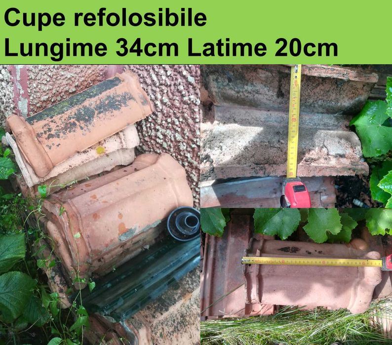 Cupe Ariesul reutilizabile. Tigle material de umplutura