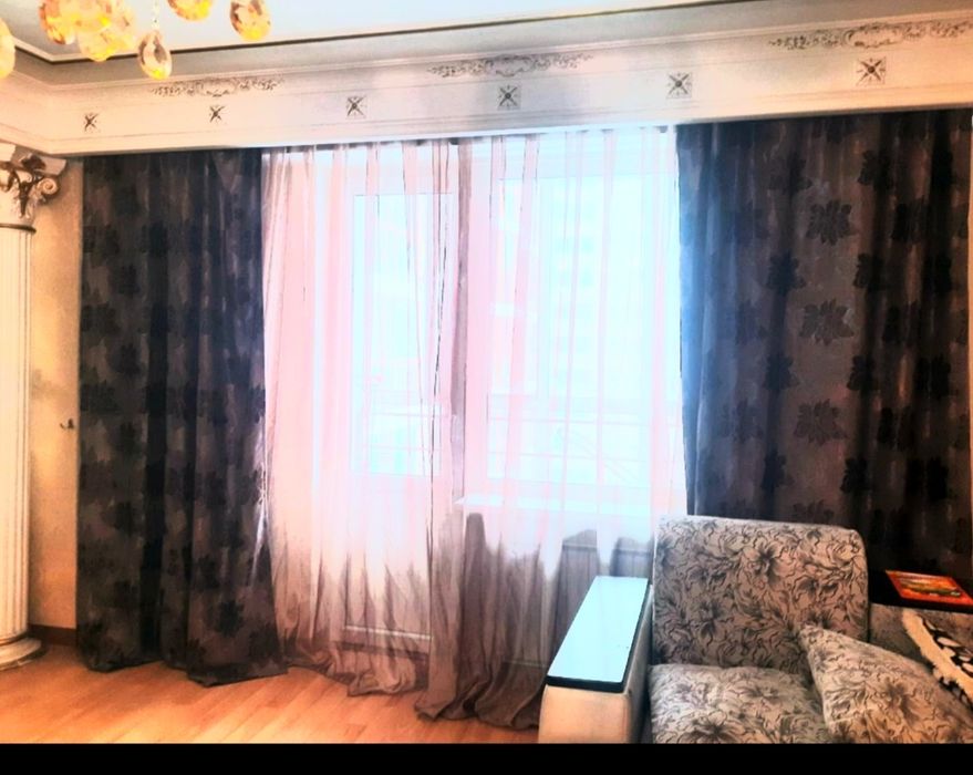 Tюль капроновая коричневая