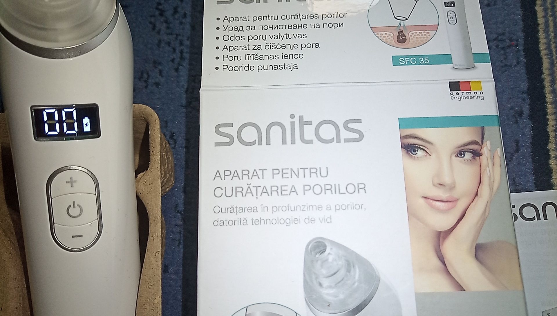 Aparat pentru curățarea porilor Sanitas