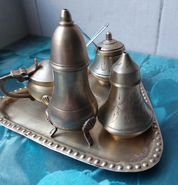 Набор для специй бронзовый. Индия бронза