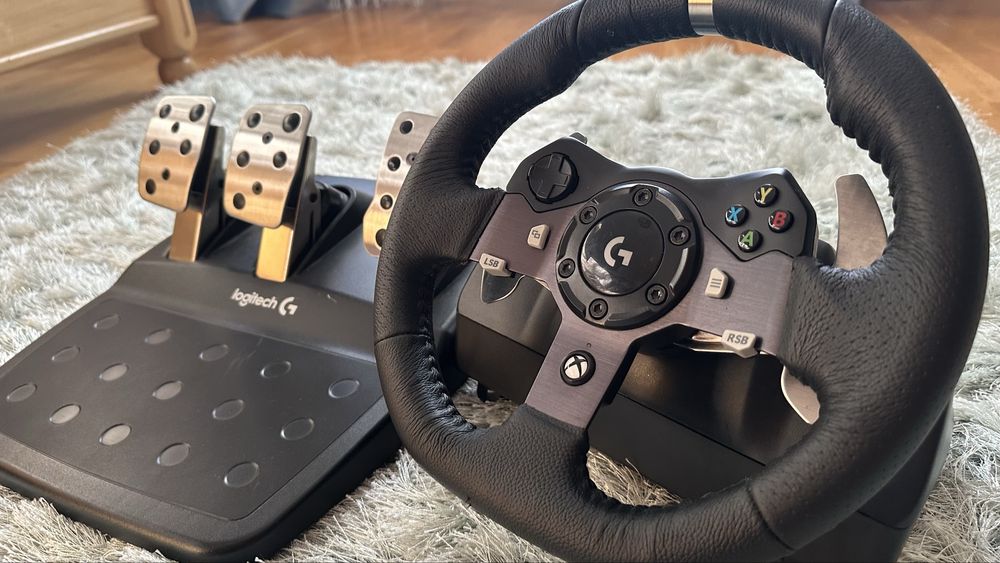Logitech G920- Volan de curse cu 900*, Force feedback si pedale