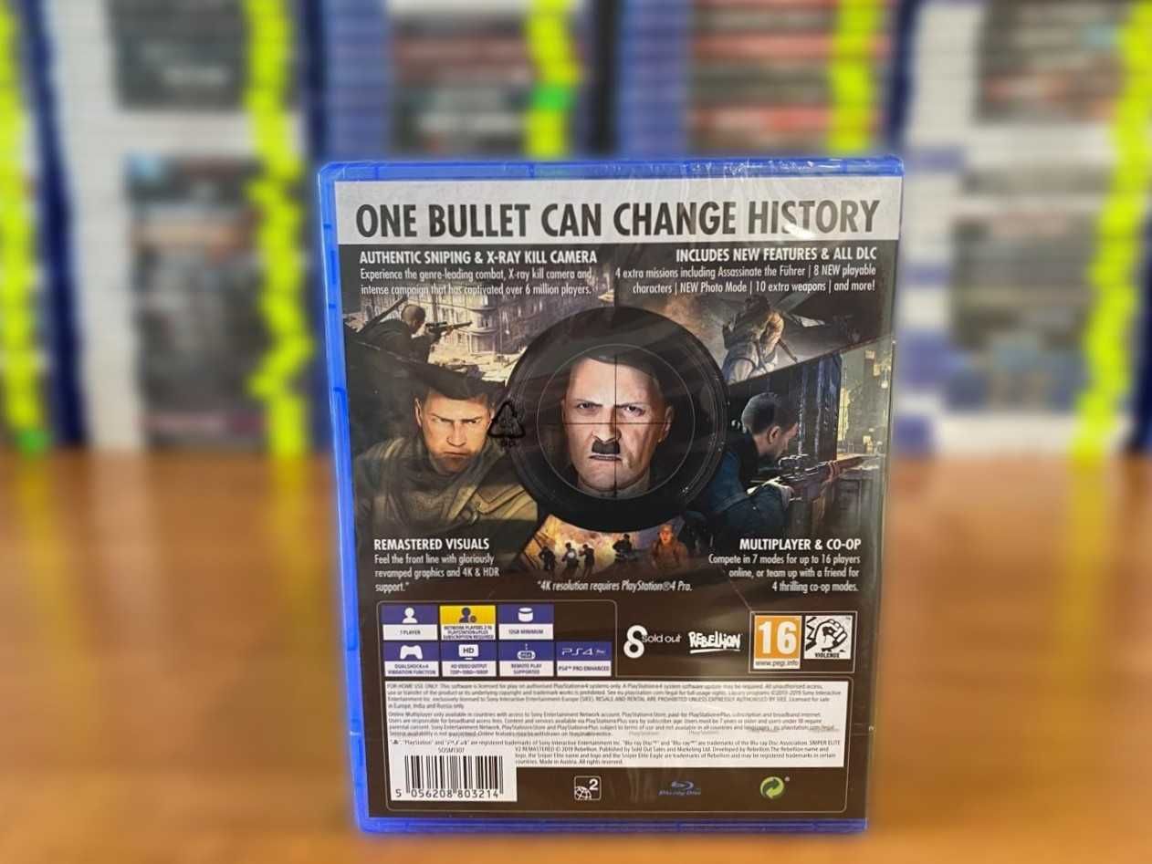 Новый Sniper Elite V2 Remastered/ Снайпер Переиздание Пс4 Много Игр
