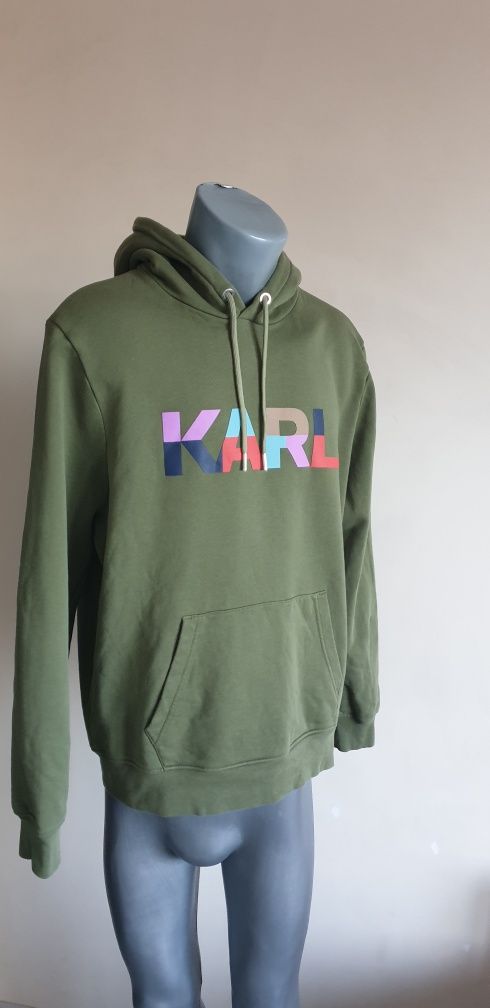 Karl Lagerfeld Print Hoodie Mens Size L ОРИГИНАЛ! Мъжки Суитчър!