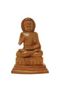Superbă statuetă din lemn de kadar și abanos | Buddha | India