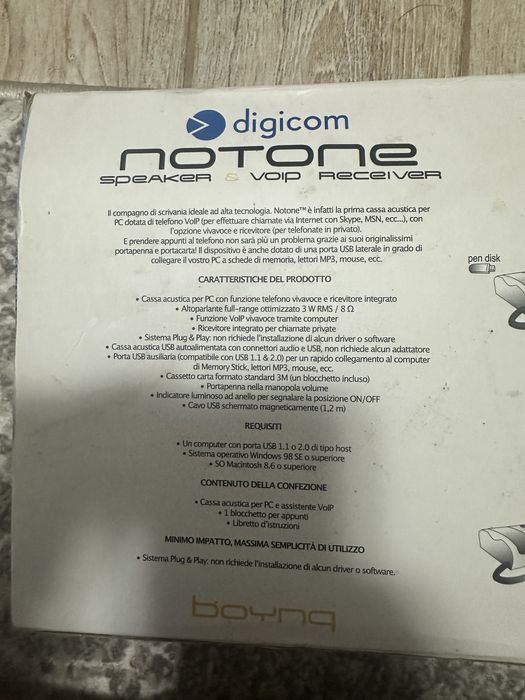 Vând difuzor PC nou in cutie