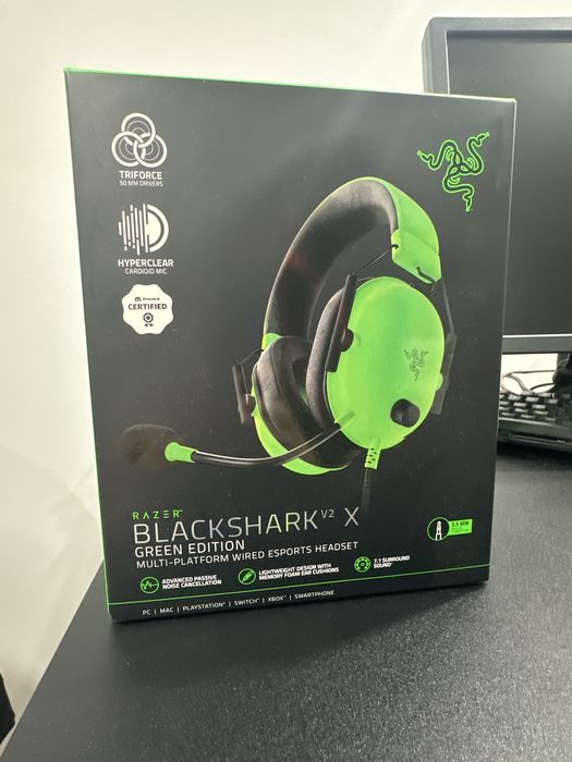 Razer Blackshark V2 X GREEN EDITION Новые