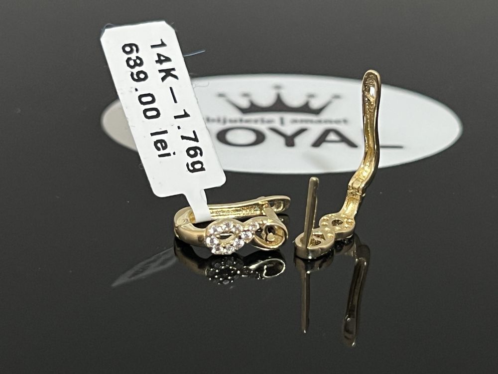 Bijuteria Royal CB : Cercei dama aur 1,76 gr