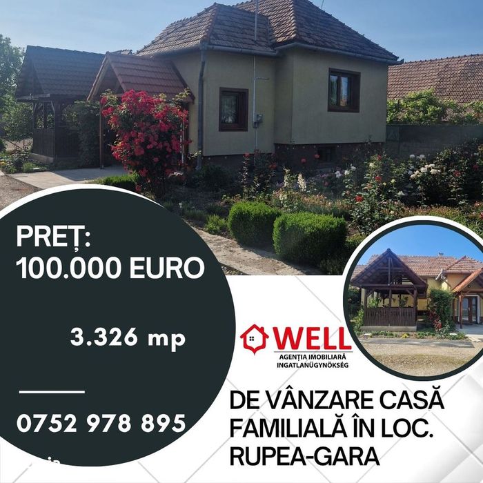 De vânzare casă familială în loc. Rupea-Gara