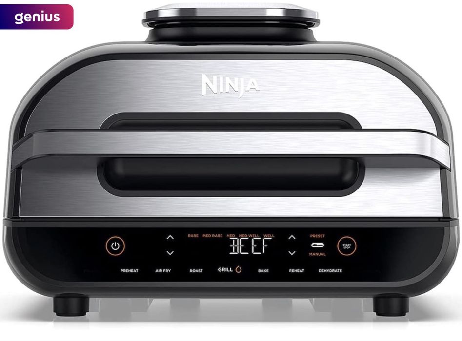 Gratar electric Ninja AG551EU, 2460W,friteuza 3,8 l, gratar electric