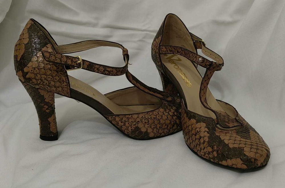 pantofi decupati piele sarpe Veronese 37