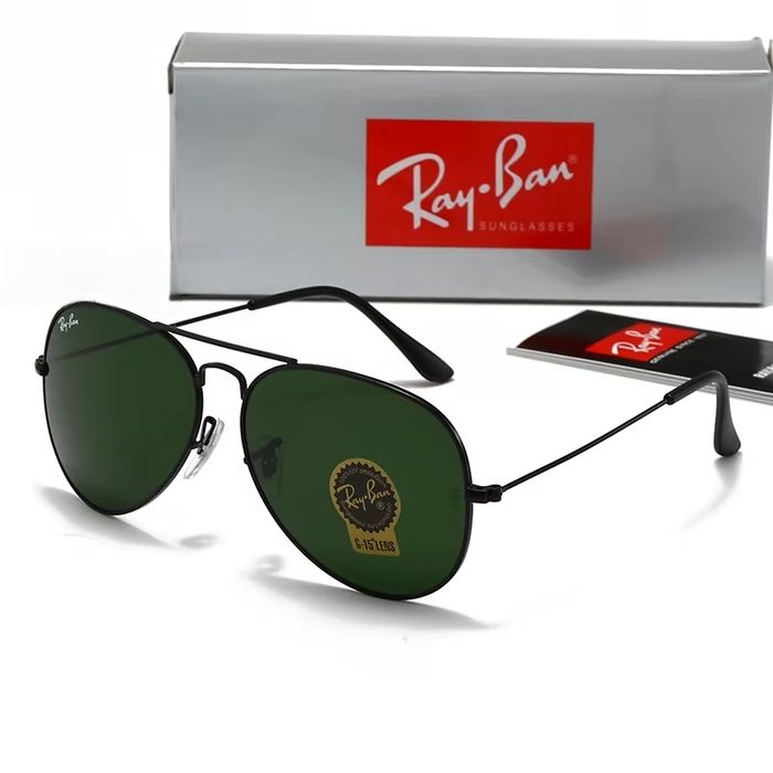 Ochelari de soare Ray Ban Aviator 3026 Black Frames - lentile de 62 mm