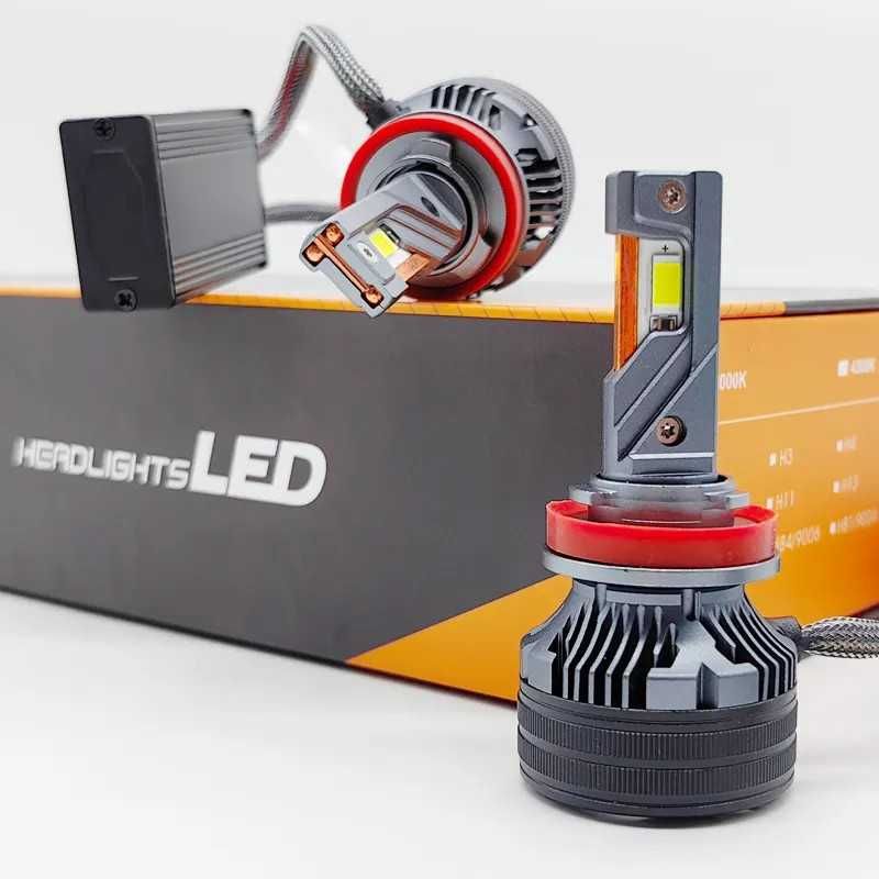 Комплект 2 LED крушки, H7, 31 000Lm, 2x65W, 6000К, 76.5x36мм, 3570 чип