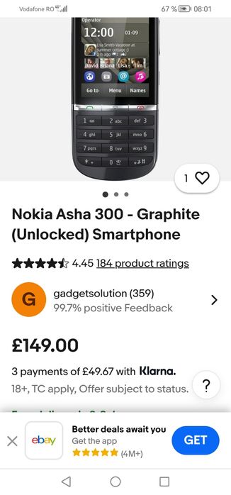 Telefon Nokia asha 300