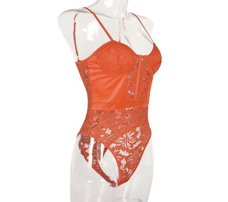 Body nou dantela portocaliu s