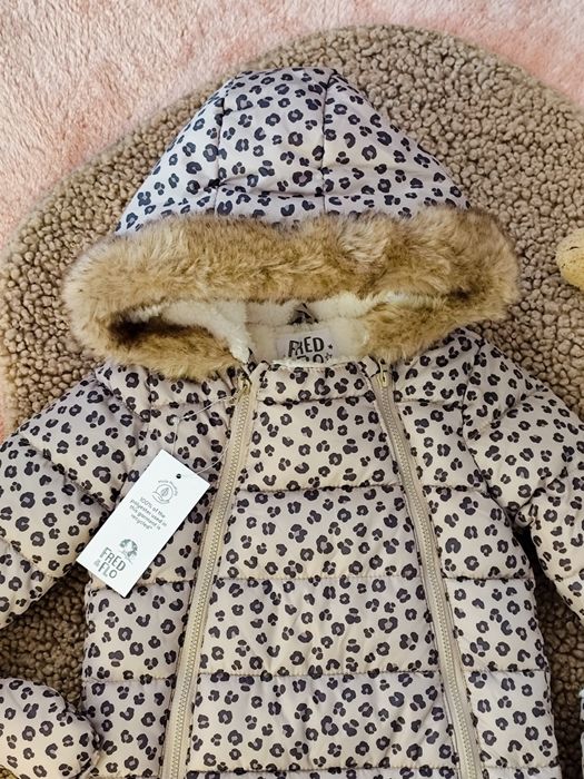 3-6 месеца ръст 6см, нов зимен бебешки космонавт ескимос