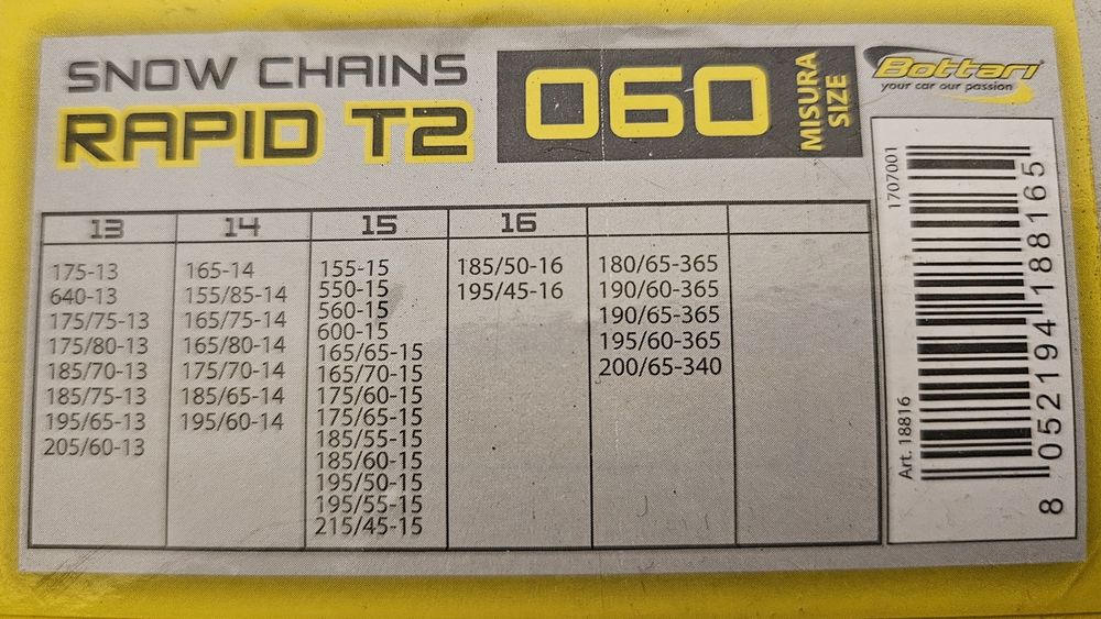 Lanturi antiderapante Bottari Rapid T2, 9mm