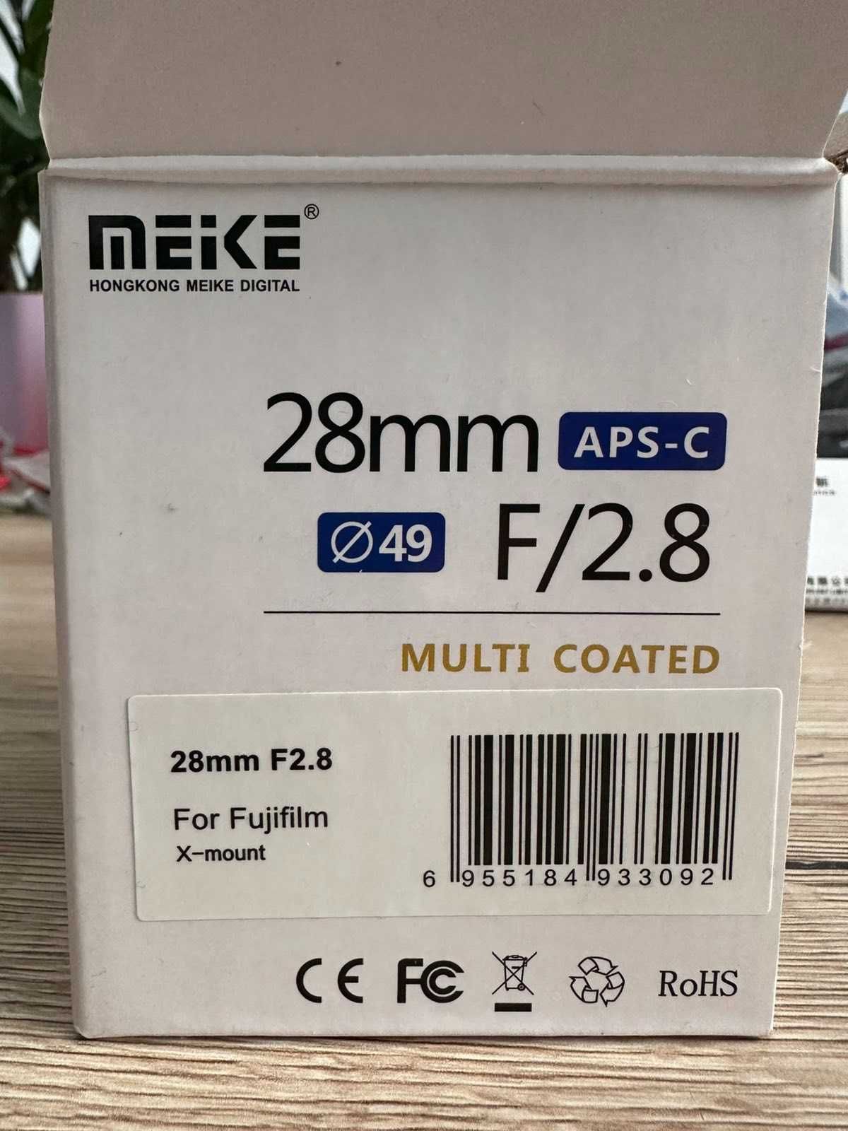 Обектив Meike 28mm F2.8 FujiFilm X-mount