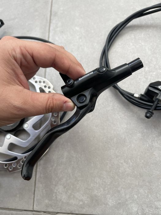 Set Frane Shimano Mt200 FLATMOUNT + Discuri 160