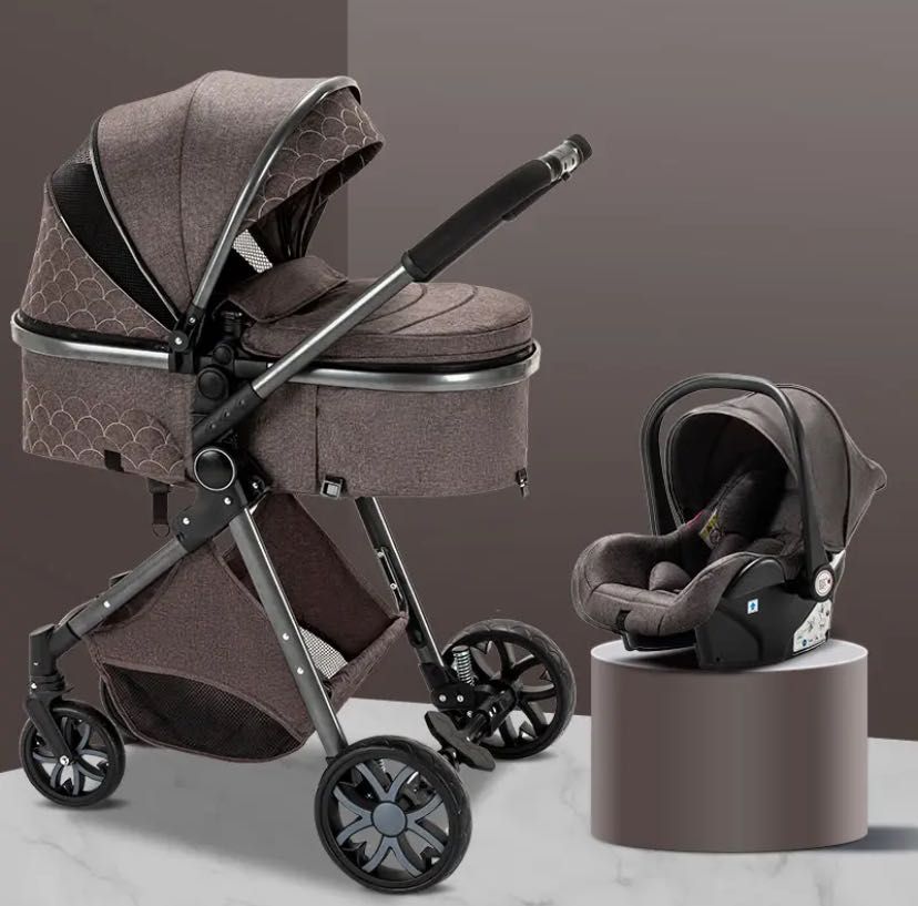 NOU Carucior bebe 3 in 1 bebelus landou copii pliabil smart + CADOU