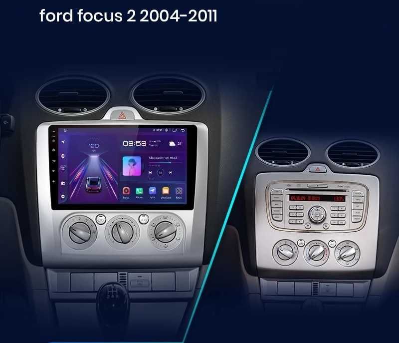 Navigatie Ford Focus 2004-2011, Android 12, 4GB RAM 64GB