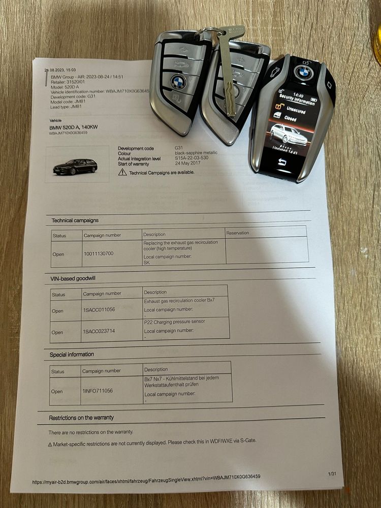 Bmw seria 5 G31 Luxury Line