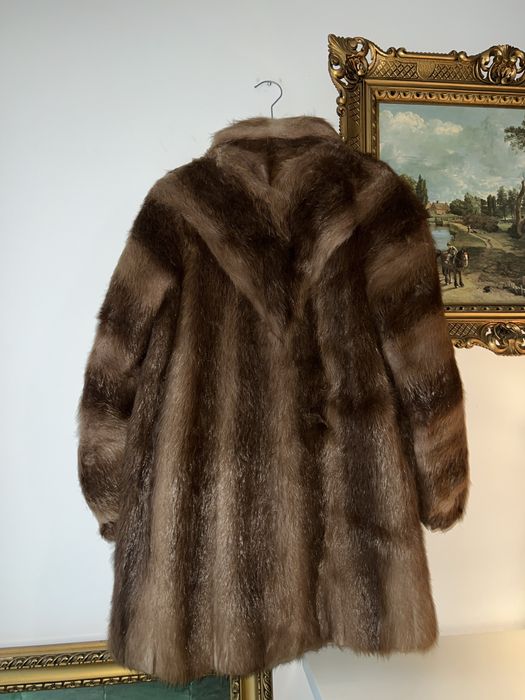 Blană naturală cu buzunare