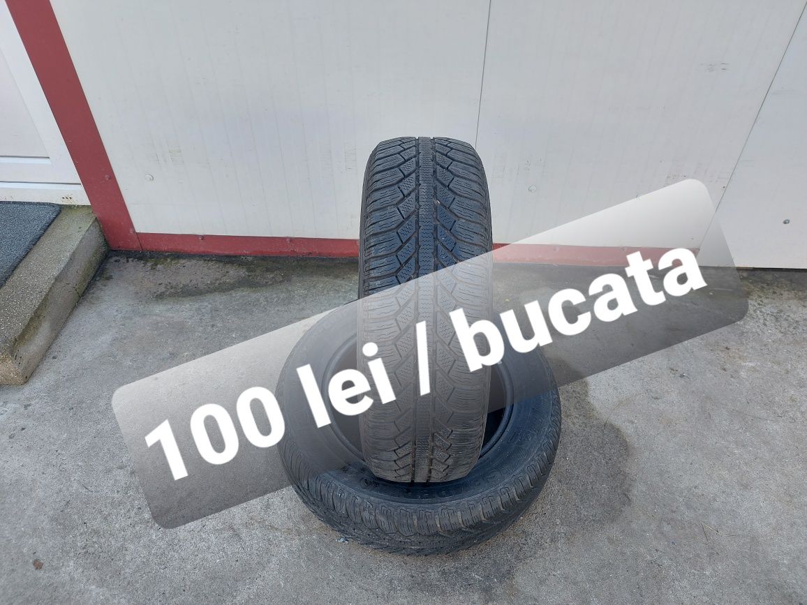 100 lei bucata! Doua anvelope M+S/IARNA 185 65 15 Semperit