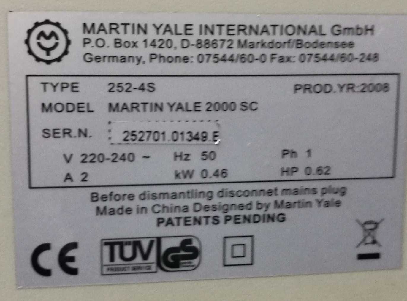 Шредер за хартия дискове и карти Martin Yale 2000SC