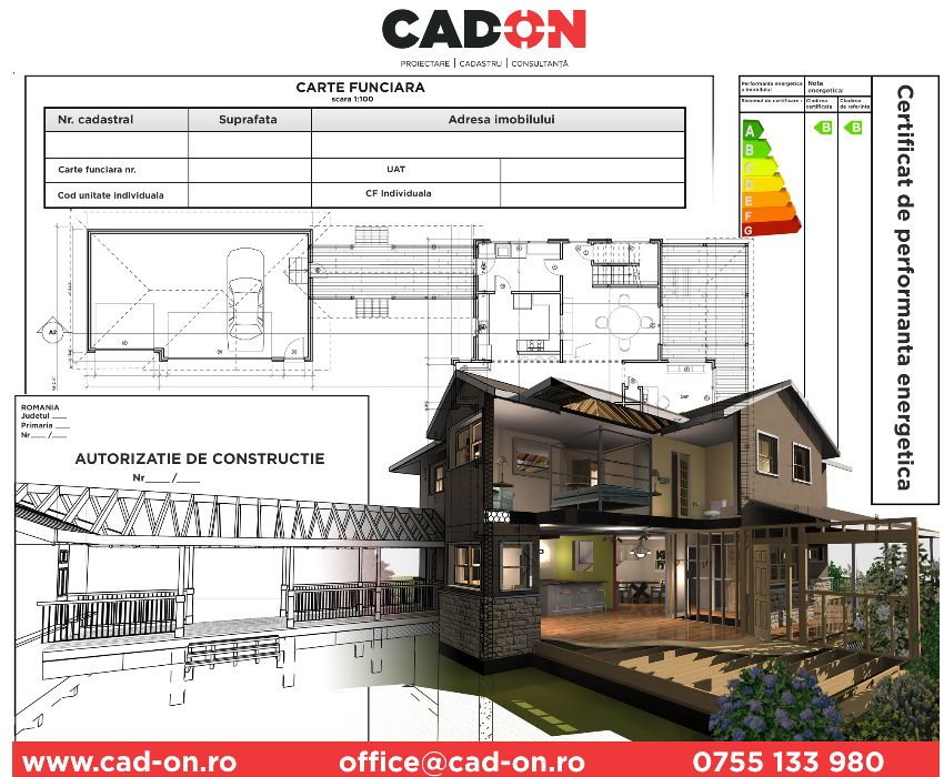 Arhitect - Inginer proiectant, proiecte de autorizare casa, blocuri