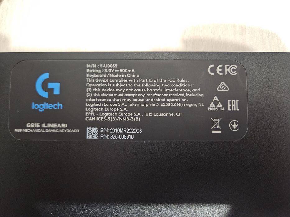 Tastatură Gaming Logitech G815 cu switchuri GL Linear