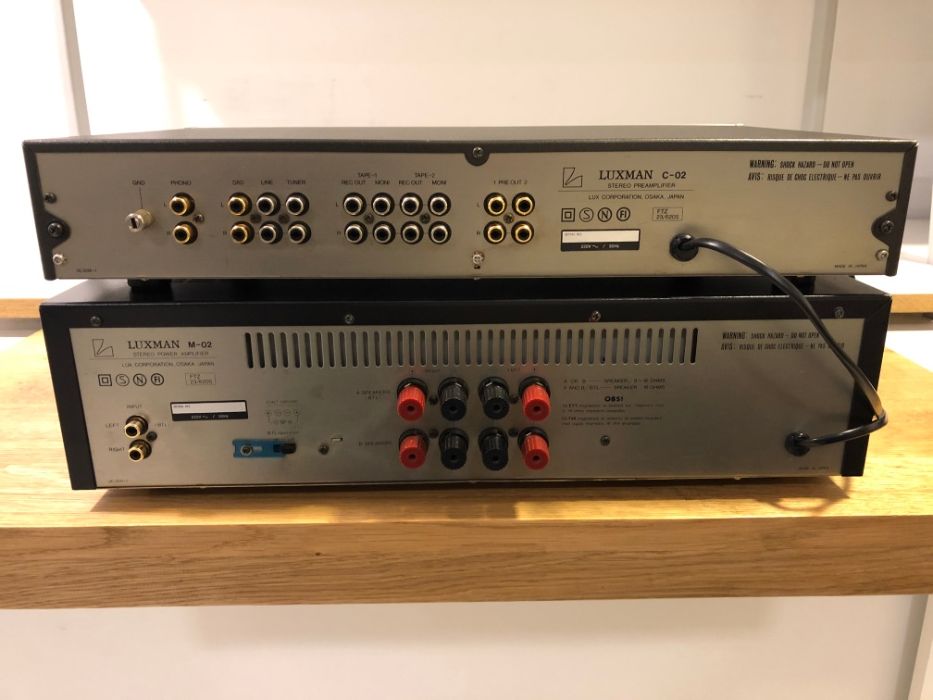 Luxman C-02 / M-02 Classic Amplifier Combo HiFi LINE