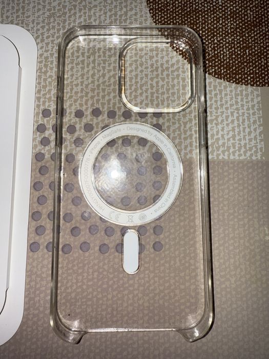 Чисто нов!Оригинален калъф Apple iPhone 15 Pro max Clear case magsafe