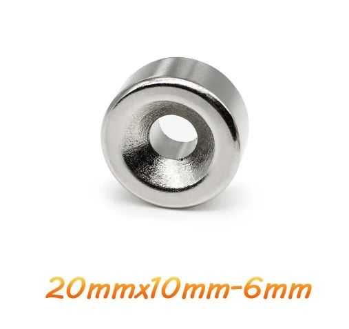 Неодимов магнит 20x10mm с отвор 6мм МАГНИТ неодимов N52, magnit