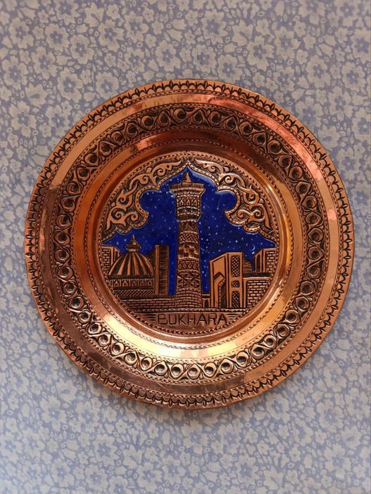 Медная тарелка Бухара , шкатулки