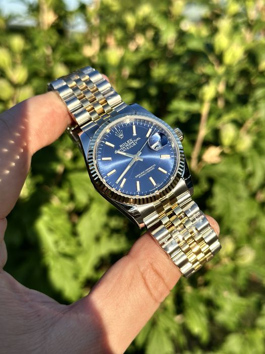 Rolex datejust blue dial 36,mm lady
