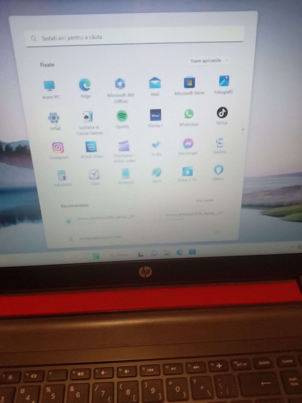 Laptop HP Windows 11 cu 8 Gica Ram, Placa video 4 Gica cu SSD