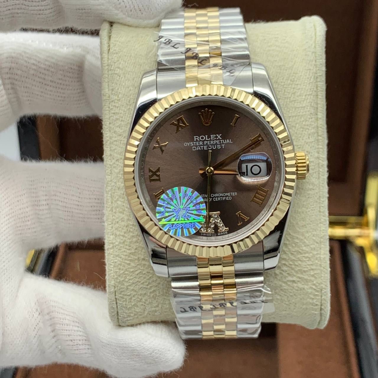 Rolex Datejust Silver Gold Jubilee Lady 36mm Collection