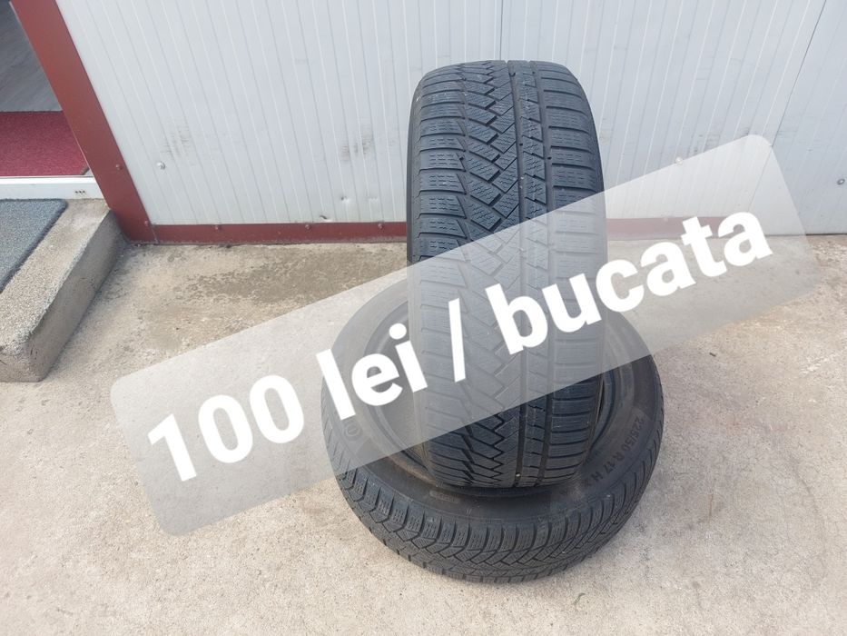 100 lei bucata! Doua anvelope M+S/IARNA 225 50 17 Continental