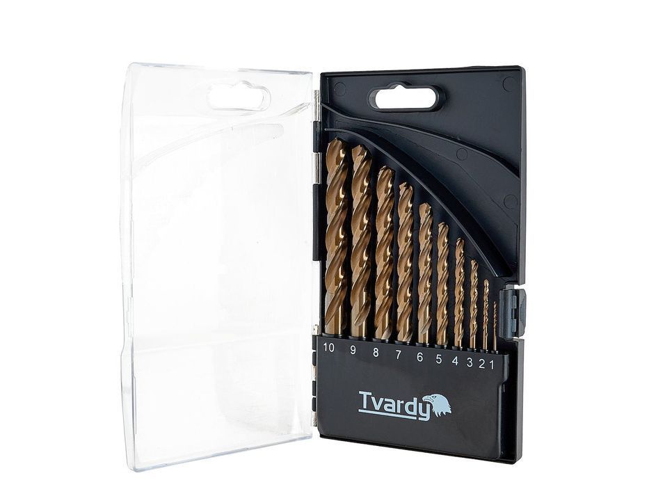 Set burghie hss cobalt pentru metal 1-10mm 10 piese
