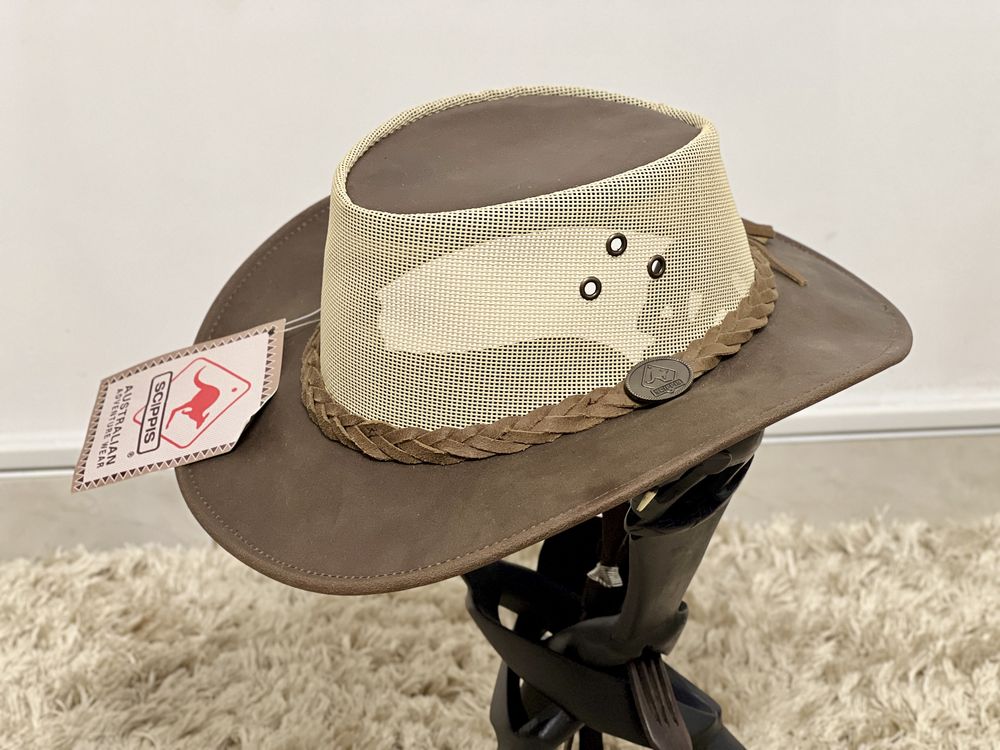 Pălărie Australiană de Cowboy piele naturală