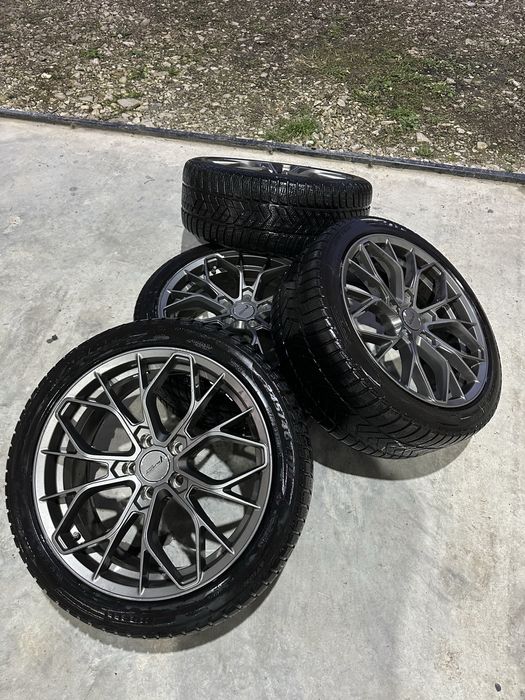 Jante 5x112 Audi/VW cu cauciucuri 245/40/18 de iarna pireli sottozero
