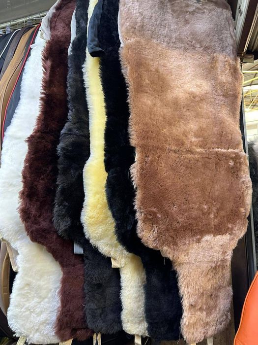 Меховые накидки на сидение