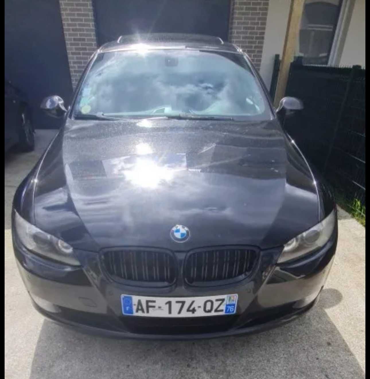 Бъбреци / решетка за BMW E92 / E93 2006 - 2010 Двойни Черен Гланц, бмв